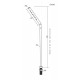 Height adjustable LED display lighting
