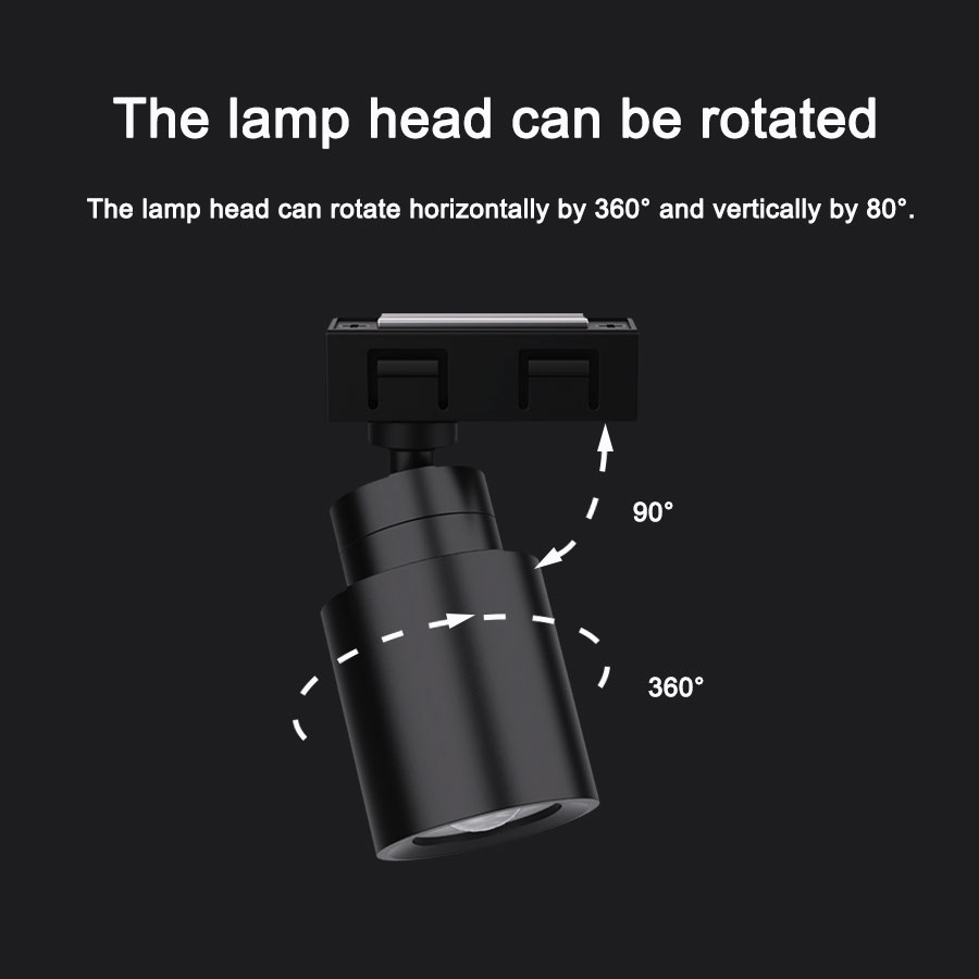Magnetic-LED-Track-Spotlight-Rotated